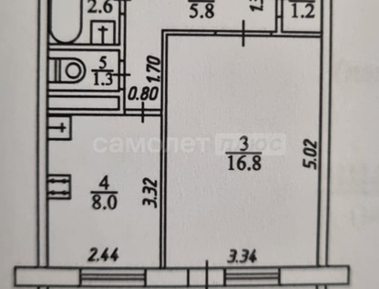 1-к. квартира, 35,7&nbsp;м²