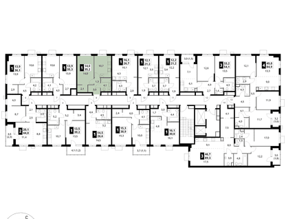 1-к. квартира, 35 м²