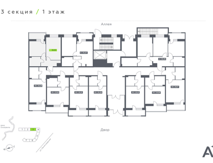 1-к. квартира, 35 м²