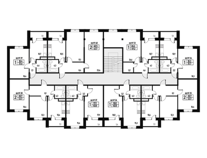 1-к. квартира, 40&nbsp;м²