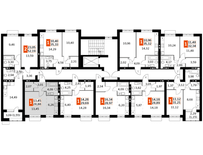 Студия, 28&nbsp;м²