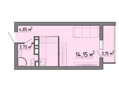 Студия, 31&nbsp;м²