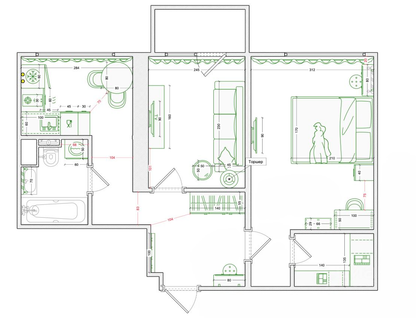 2-к. квартира, 43,3&nbsp;м²