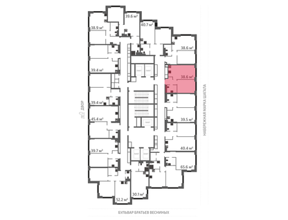 1-к. квартира, 38&nbsp;м²