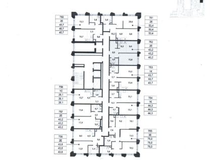 2-к. квартира, 43,2 м²