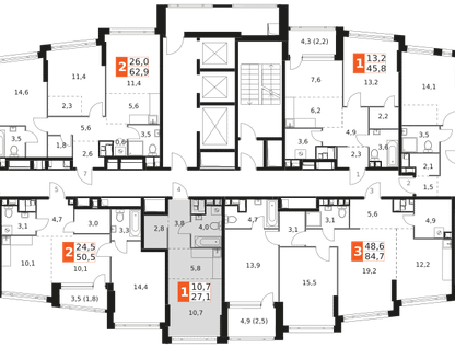 Студия, 27&nbsp;м²