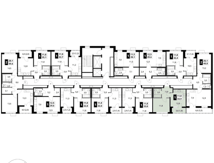 1-к. квартира, 34&nbsp;м²