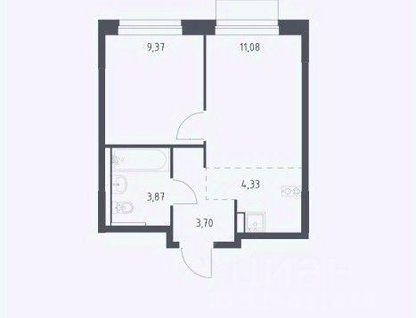 2-к. квартира, 32,4&nbsp;м²