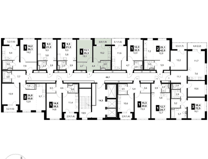 1-к. квартира, 35&nbsp;м²