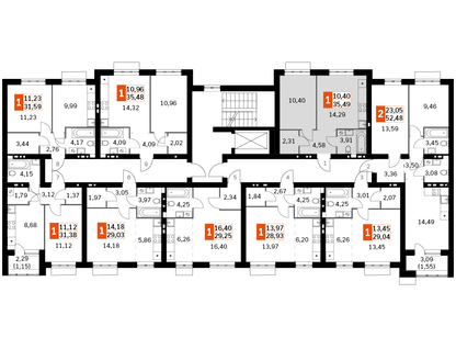 1-к. квартира, 35&nbsp;м²