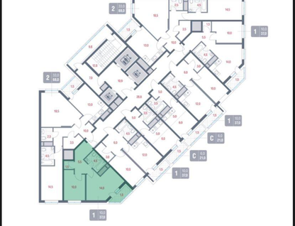 1-к. квартира, 35,5&nbsp;м²