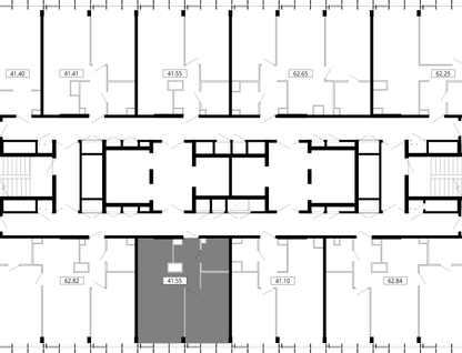 1-к. квартира, 41&nbsp;м²