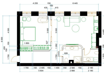2-к. квартира, 67 м²