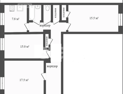 3-к. квартира, 79,7&nbsp;м²