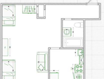 1-к. квартира, 32,8&nbsp;м²
