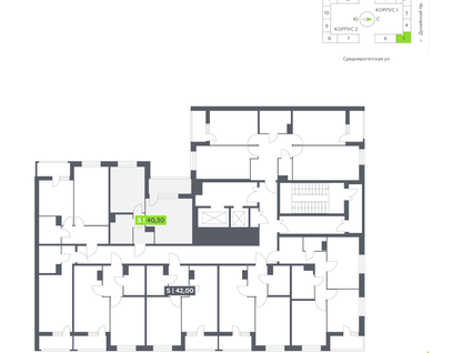 Студия, 40&nbsp;м²