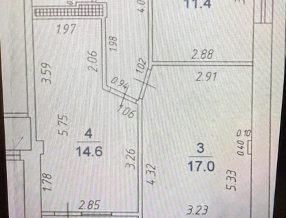 2-к. квартира, 55&nbsp;м²