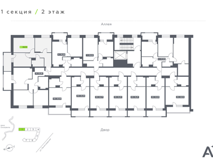 2-к. квартира, 46 м²