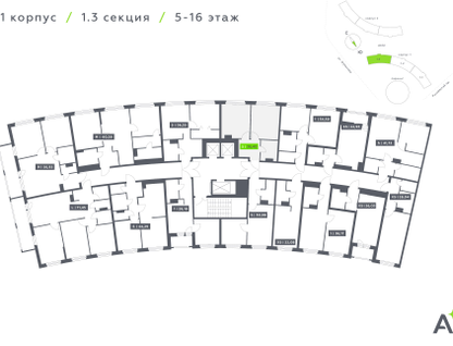 Студия, 36&nbsp;м²