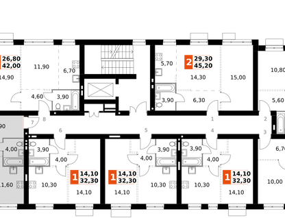 2-к. квартира, 58&nbsp;м²