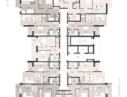 2-к. квартира, 62&nbsp;м²