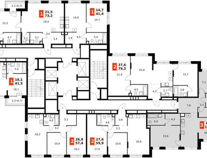 4-к. квартира, 112 м²