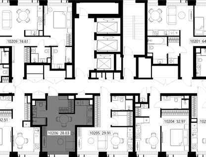 Студия, 28&nbsp;м²