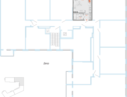 1-к. квартира, 25&nbsp;м²