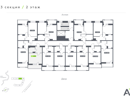Студия, 27 м²