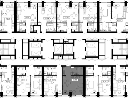 Студия, 33&nbsp;м²