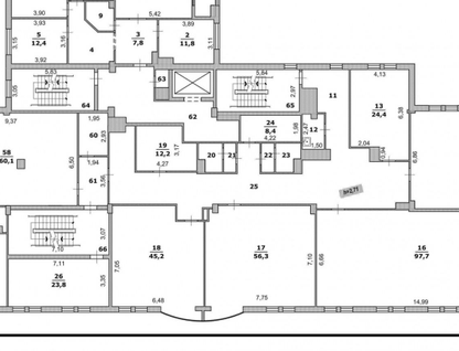 Помещение свободного назначения, 45,2&nbsp;м²