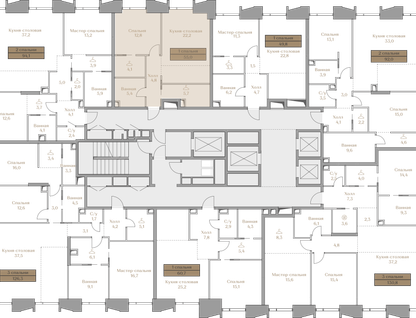 1-к. квартира, 55&nbsp;м²