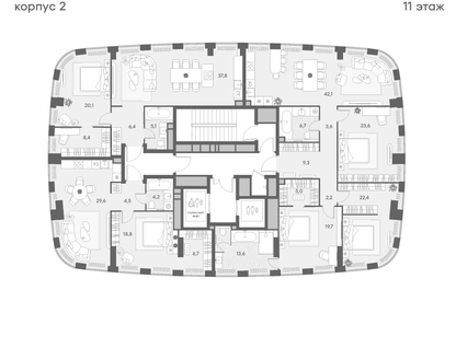 1-к. квартира, 63&nbsp;м²