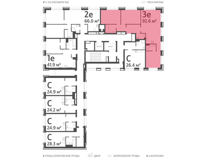 3-к. квартира, 90&nbsp;м²