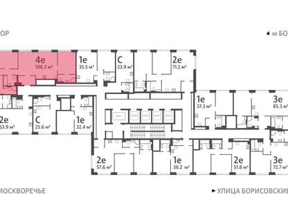 4-к. квартира, 107&nbsp;м²