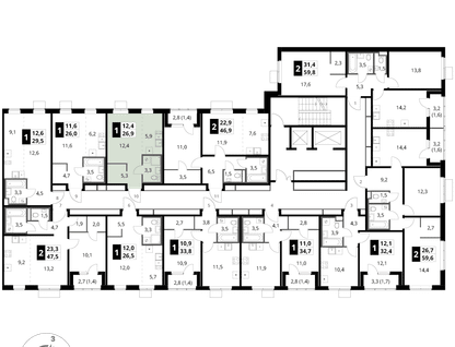 Студия, 26&nbsp;м²