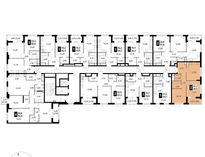 2-к. квартира, 49 м²