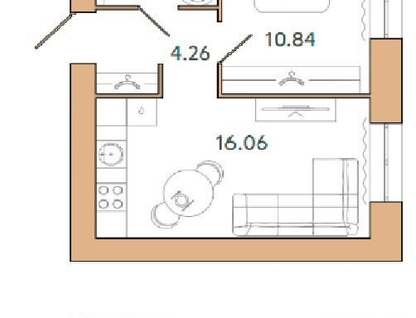 2-к. квартира, 35,6&nbsp;м²