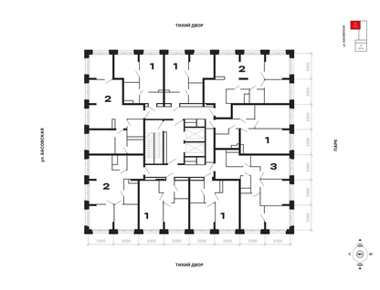 2-к. квартира, 64&nbsp;м²