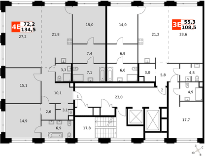 4-к. квартира, 138&nbsp;м²