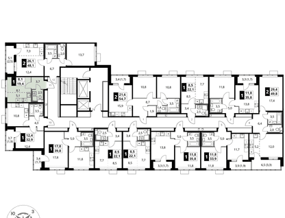 Студия, 19&nbsp;м²