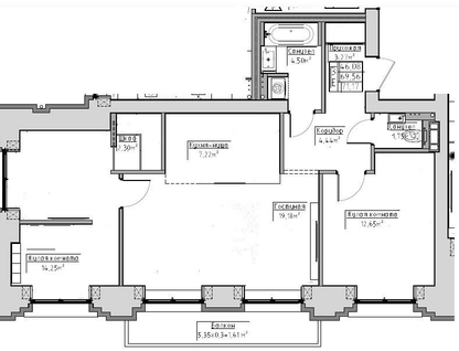 3-к. квартира, 71,2&nbsp;м²