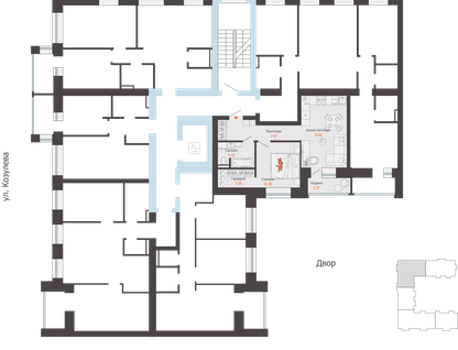 2-к. квартира, 45&nbsp;м²