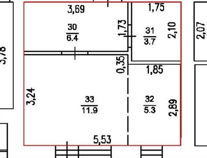 1-к. квартира, 27,3&nbsp;м²