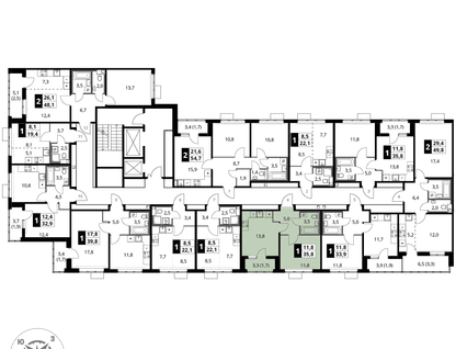 1-к. квартира, 35&nbsp;м²