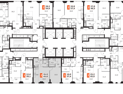 2-к. квартира, 49 м²