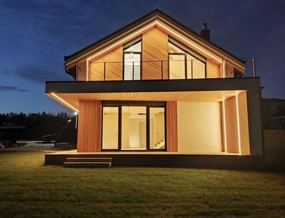 Двухэтажный коттедж, 220 м²