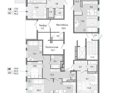Студия, 32&nbsp;м²
