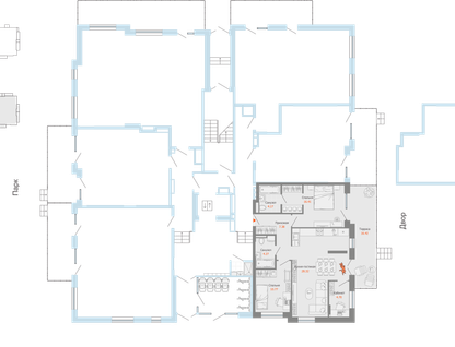 3-к. квартира, 80 м²