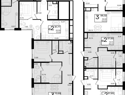 Студия, 39 м²